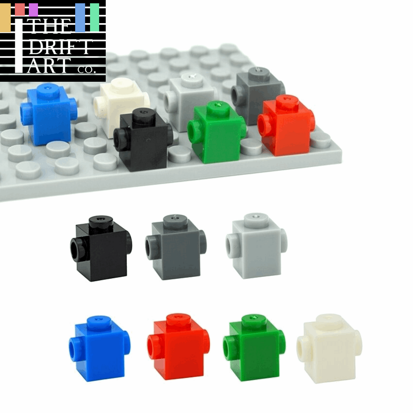 100pcs 1x1 MOC Plate 47905 2 Sided Studs Education Building Block Bricks Toy DIY - - The Drift Art Co.