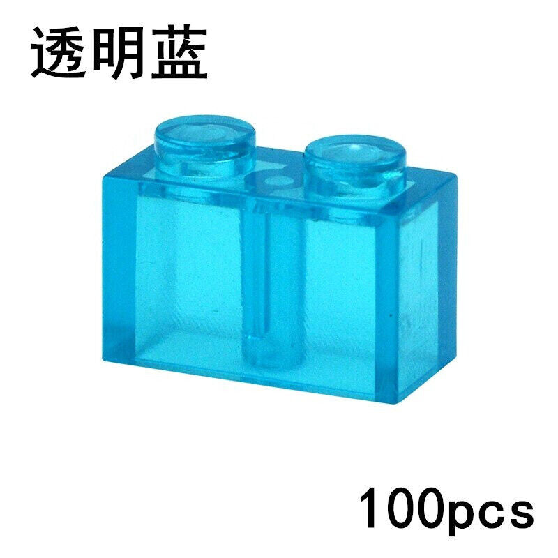 100pcs 1x2 Thick Brick 3004 Educational Building Block Bricks Toy - 18 Colors - - The Drift Art Co.