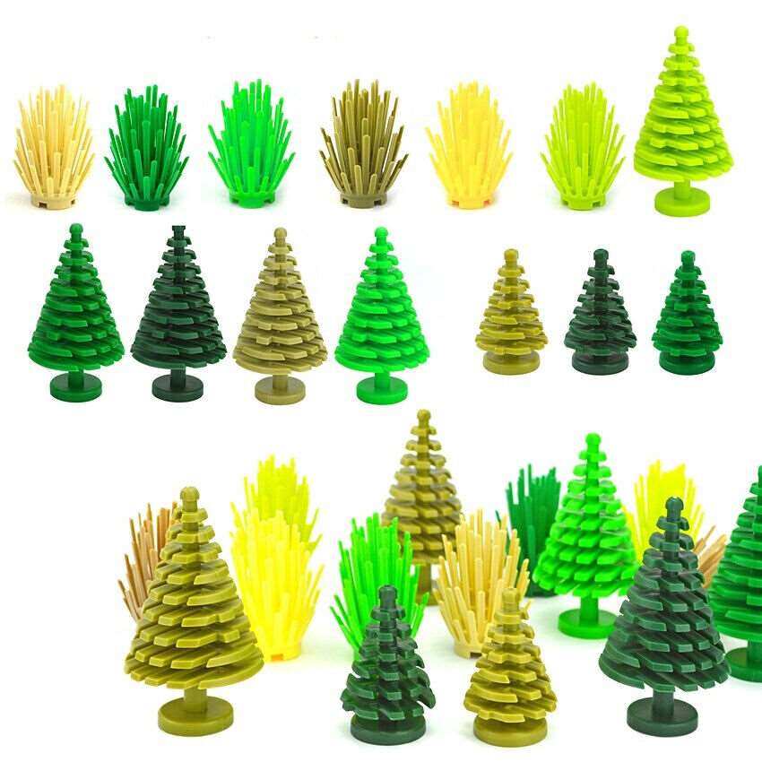 10pcs City Parts for Lego Kits Bush Trees Grass bricks Building Blocks Sets DIY - - The Drift Art Co.