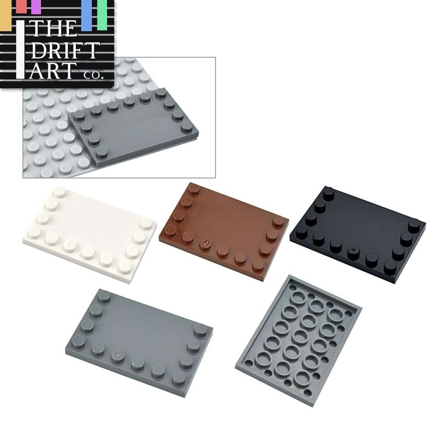 10pcs MOC 4x6 Thin Plate w Studs 6180 Educational Building Blocks Bricks Toy DIY - Minifigure - - The Drift Art Co.
