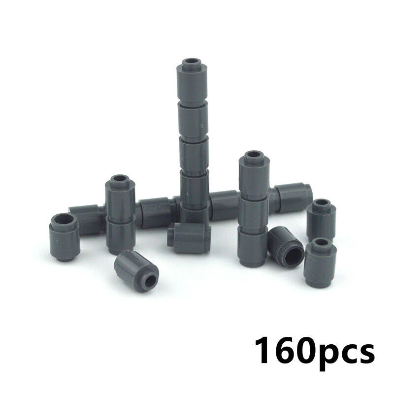 160pcs 1x1 Round Brick Cylinder 3062 for Lego MOC Building Blocks Brick Toy DIY - - The Drift Art Co.