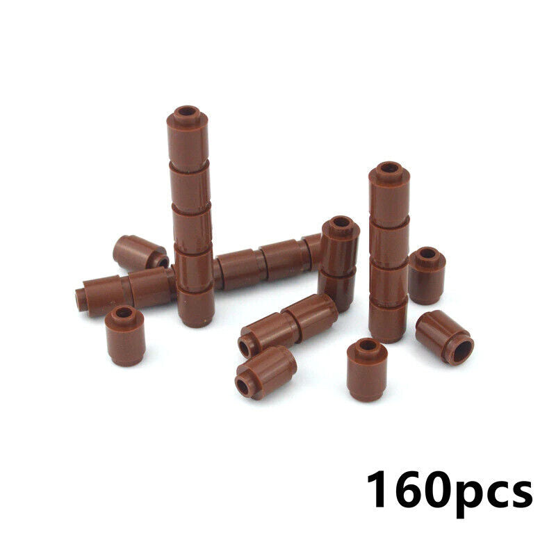 160pcs 1x1 Round Brick Cylinder 3062 for Lego MOC Building Blocks Brick Toy DIY - - The Drift Art Co.