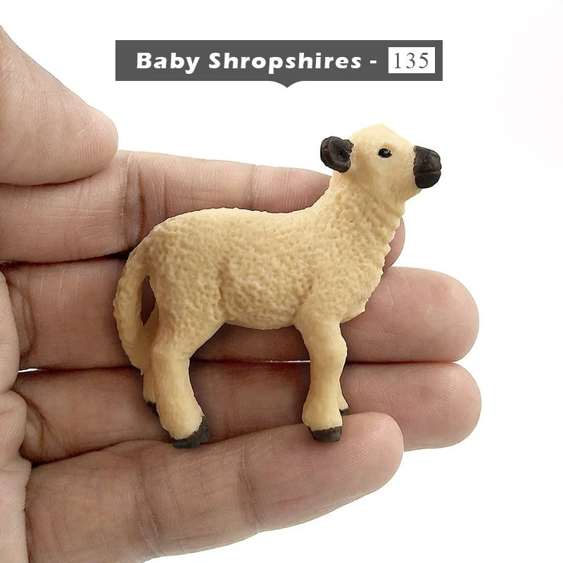 1pc Alpaca Warthog Sheep Deer Fox Monkey Animal Miniature Art Toy Figure Doll - - The Drift Art Co.