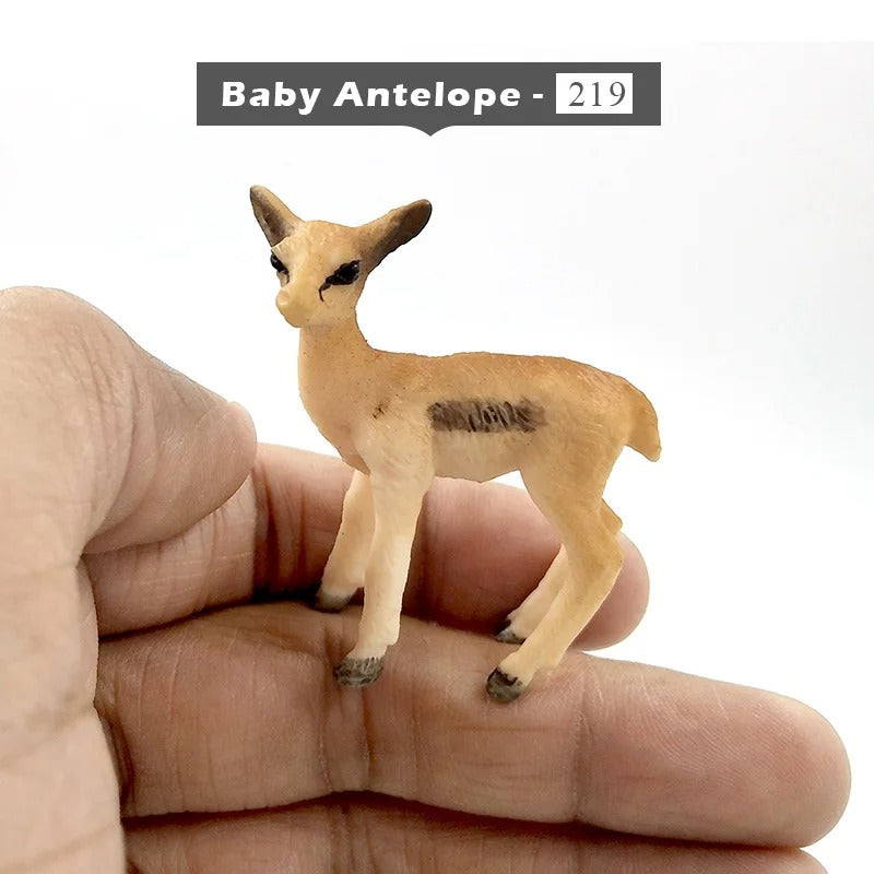 1pc Alpaca Warthog Sheep Deer Fox Monkey Animal Miniature Art Toy Figure Doll - - The Drift Art Co.