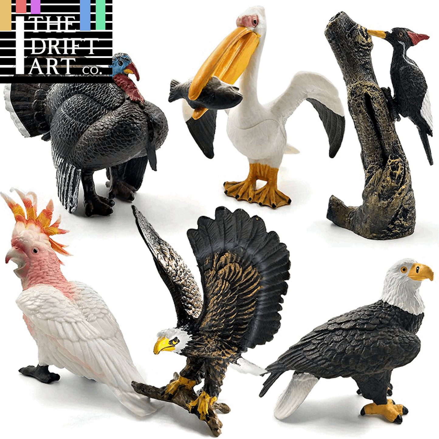 1pc Simulation turkey bird Chicken Farm Animal Miniature Art Toy Figure Doll - - The Drift Art Co.