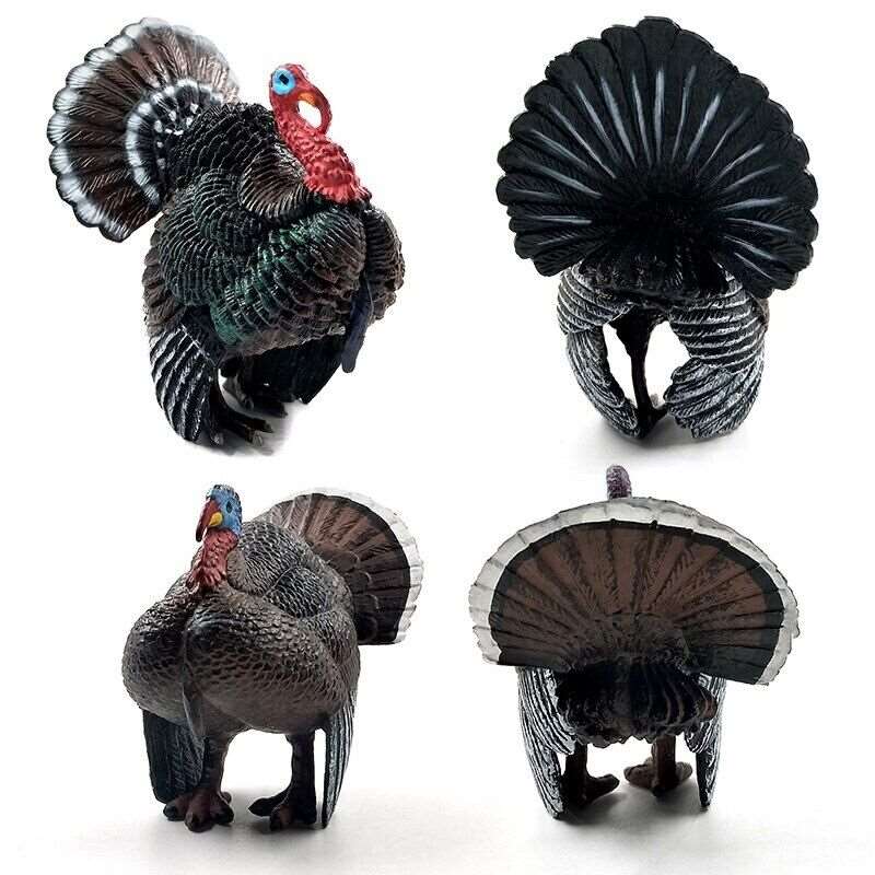 1pc Simulation turkey bird Chicken Farm Animal Miniature Art Toy Figure Doll - - The Drift Art Co.