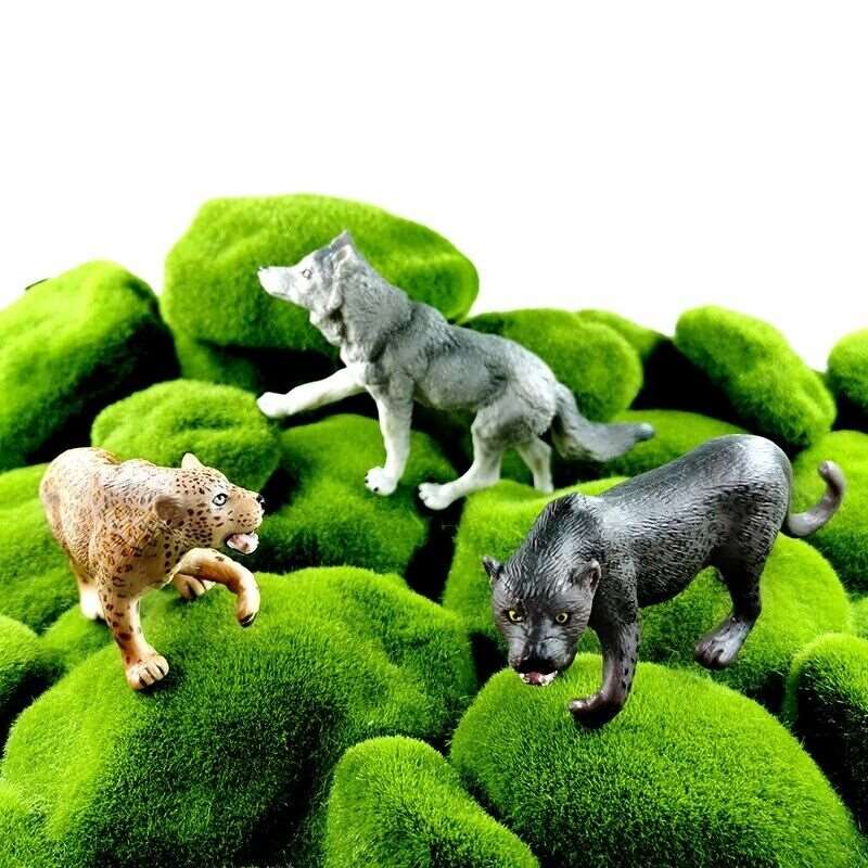1pc Wolf Deer Leopard Alpaca Koala Antelope Animal Miniature Art Toy Figure Doll - Action Figure - - The Drift Art Co.