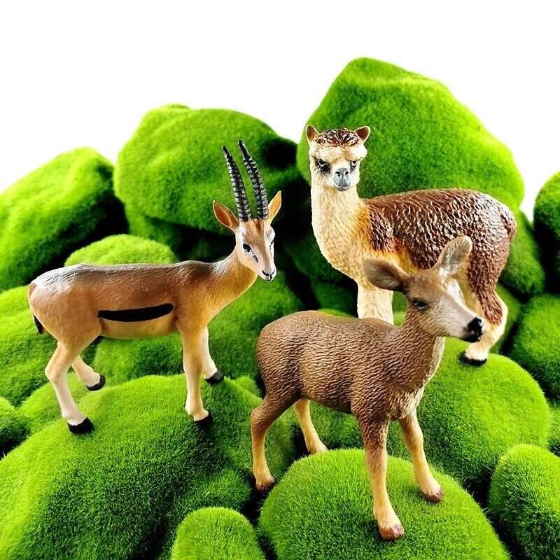 1pc Wolf Deer Leopard Alpaca Koala Antelope Animal Miniature Art Toy Figure Doll - - The Drift Art Co.