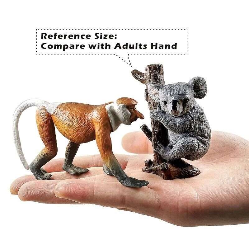 1pc Wolf Deer Leopard Alpaca Koala Antelope Animal Miniature Art Toy Figure Doll - - The Drift Art Co.