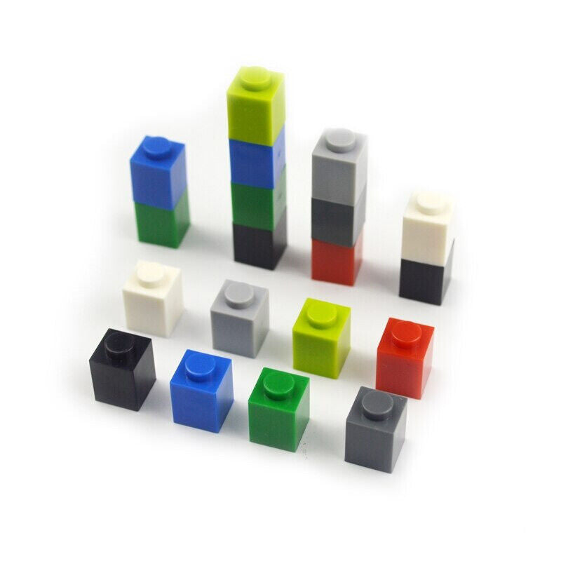 200pcs 1x1 Dots 3005 Educational Building Block Bricks Toy DIY - 18 Colors - Minifigure - - The Drift Art Co.