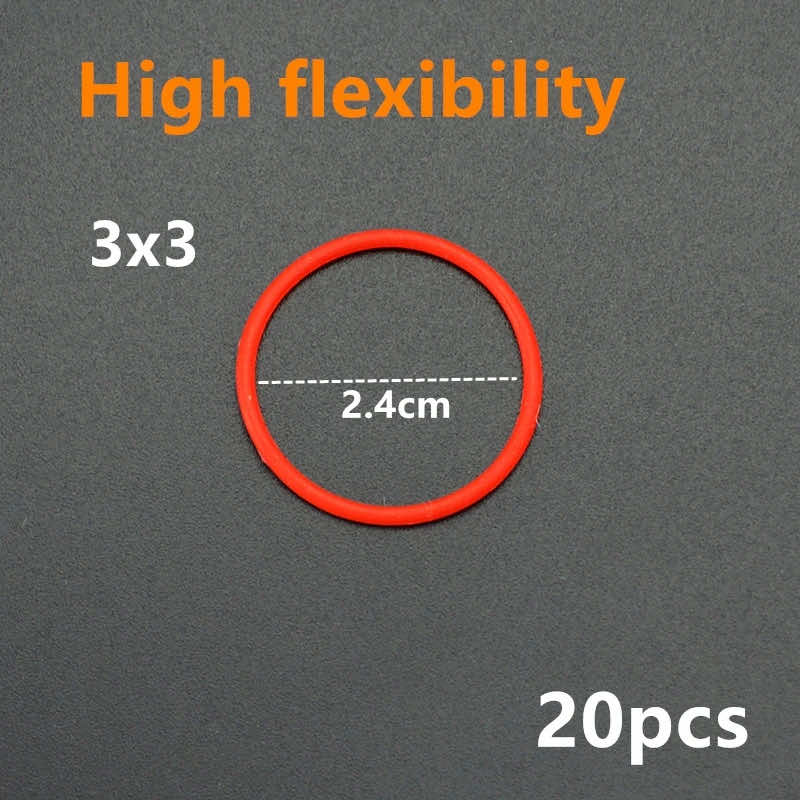 20pcs Belt Rubber Band 2x2 to 5x5 85543 85544 Building Block Bricks Toy DIY - - The Drift Art Co.