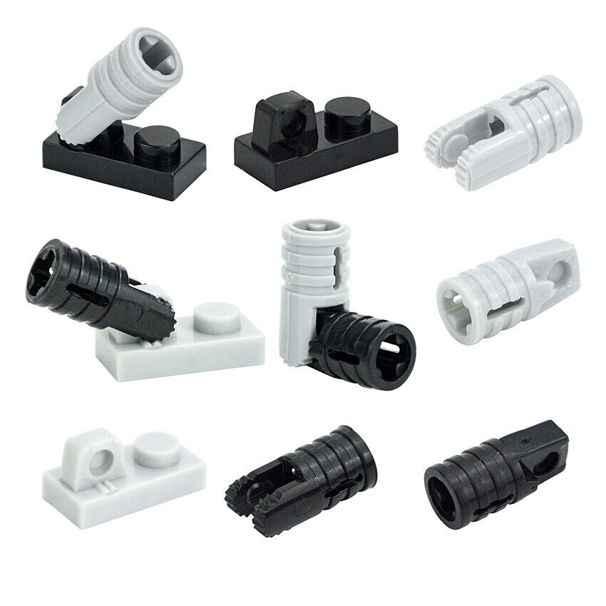 20pcs Hinge 1x2 Axle Hole Teeth Cylinder 30552 30383 Building Block Bricks Toy - - The Drift Art Co.