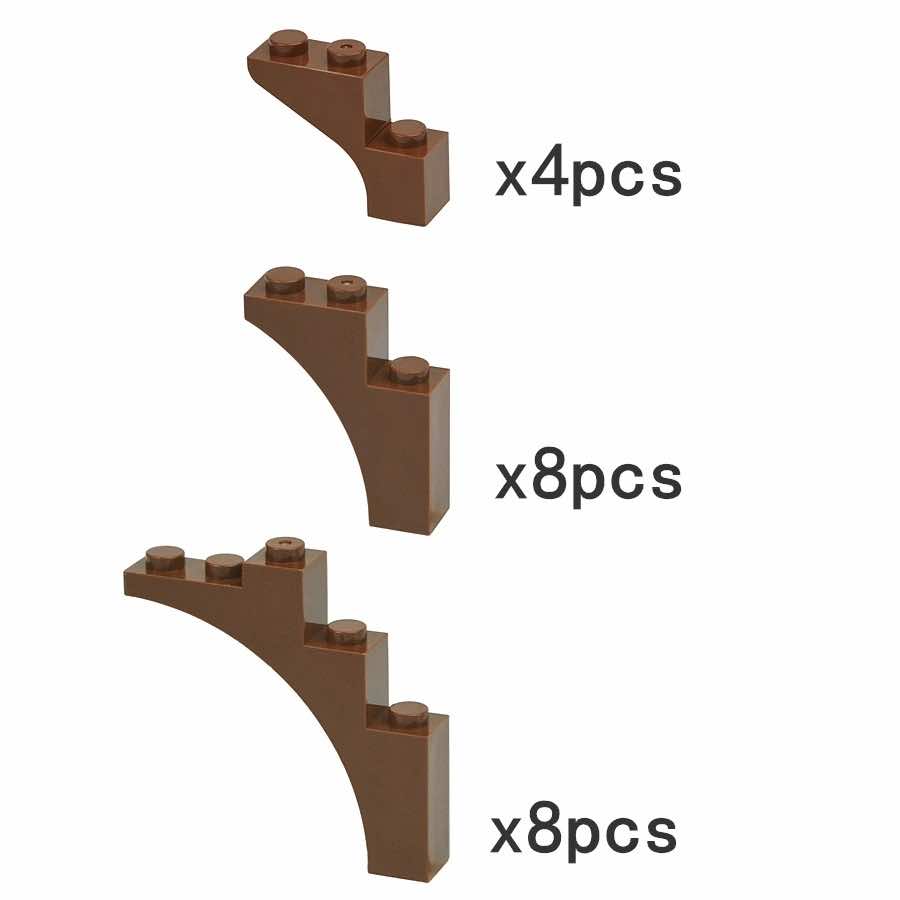 20pcs Plant Tree Branch 13965 Arch 1x3x3 Part for Lego Building Blocks Sets DIY - - The Drift Art Co.