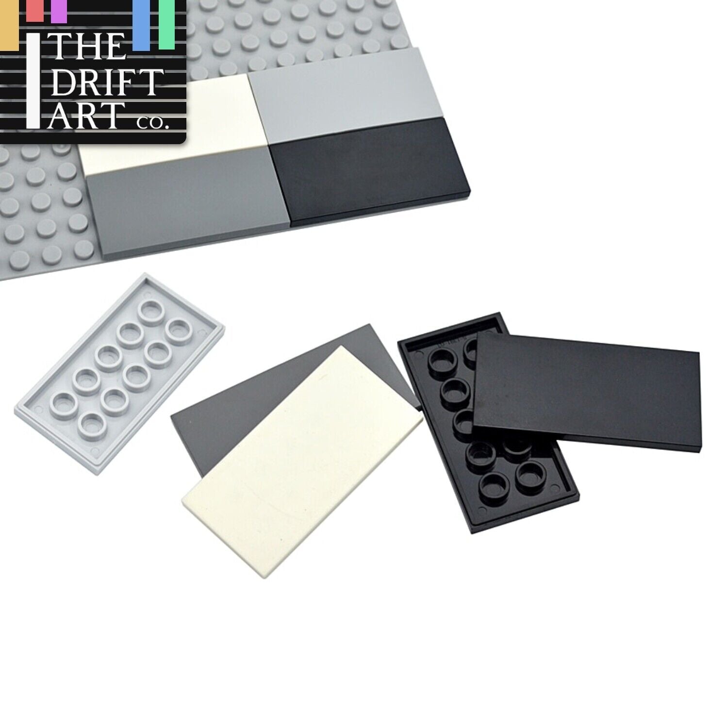 20pcs Smooth Thin Flat Tile 3x6 69729 Building Block Brick Toy DIY - Many colors - Minifigure - - The Drift Art Co.