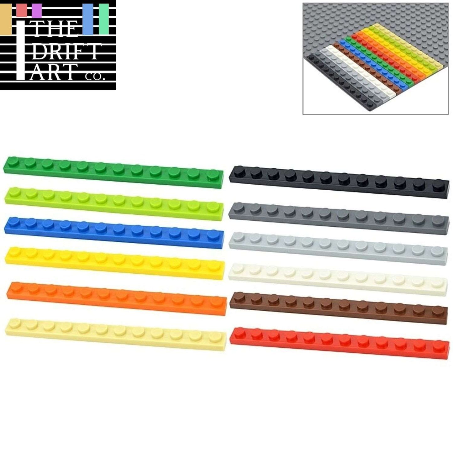 20pcs Thin 60479 Plate 1 X 12 Dots For LEGO Building Blocks Bricks Set DIY - - The Drift Art Co.