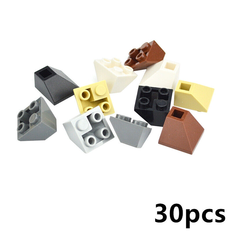 30pcs 2x2 Slope Anti-bevel Invert 3676 Educational Building Block Bricks Toy DIY - Minifigure - - The Drift Art Co.