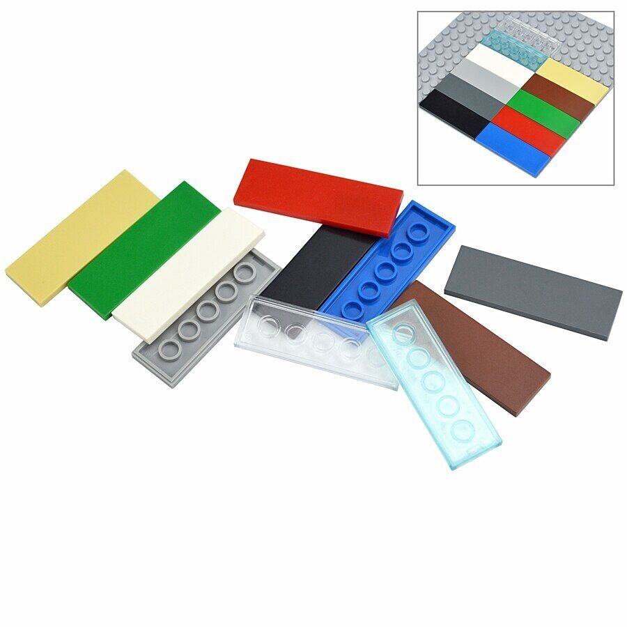 30pcs Smooth Thin Flat Tile 2x6 69729 Building Block Brick Toy DIY - Many colors - - The Drift Art Co.