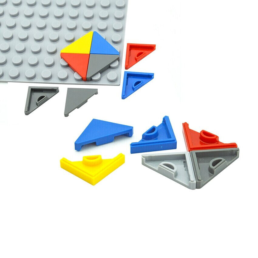 100pcs 45° Cut 2x2 Triangle Tile 35787 Building Blocks Bricks Toy DIY - 8 Colors | The Drift Art Co. 2
