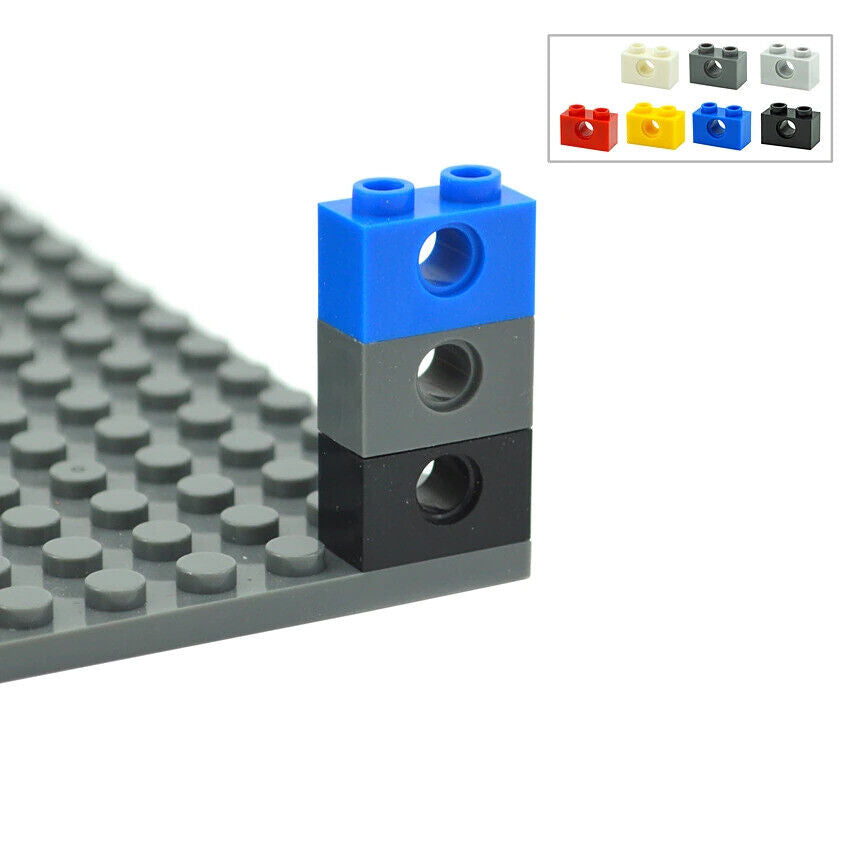 30pc Technic Parts 1x2 w/ 1 Hole 3700 Perforated for LEGO Building Block Set | The Drift Art Co. 6