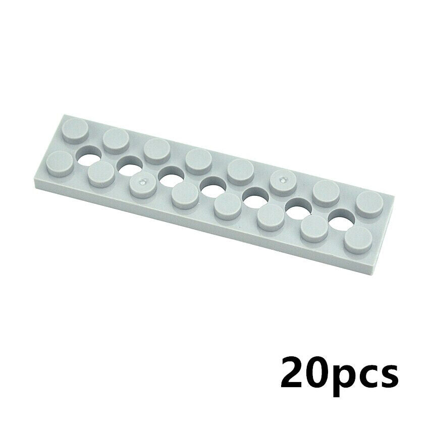 20pc Technic 3738 MOC Plate 2x8 with 7 Holes for LEGO Brick Building Block Set