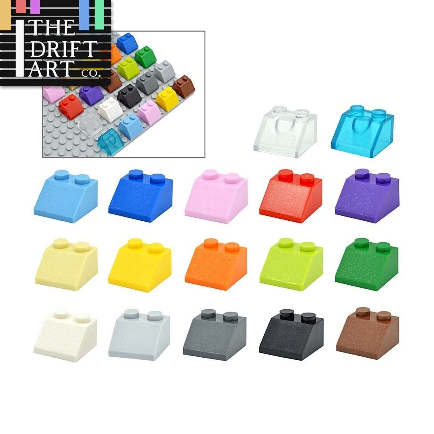 50pcs 3039 Thick Figure Slope 2x2 45° Roof Tile Building Block Bricks Toy DIY | The Drift Art Co. 1