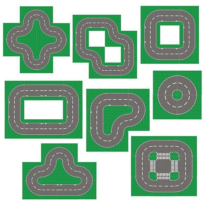 32x32 Dots Green City Street Baseplate Building Blocks Bricks Set DIY - 10 types - - The Drift Art Co.