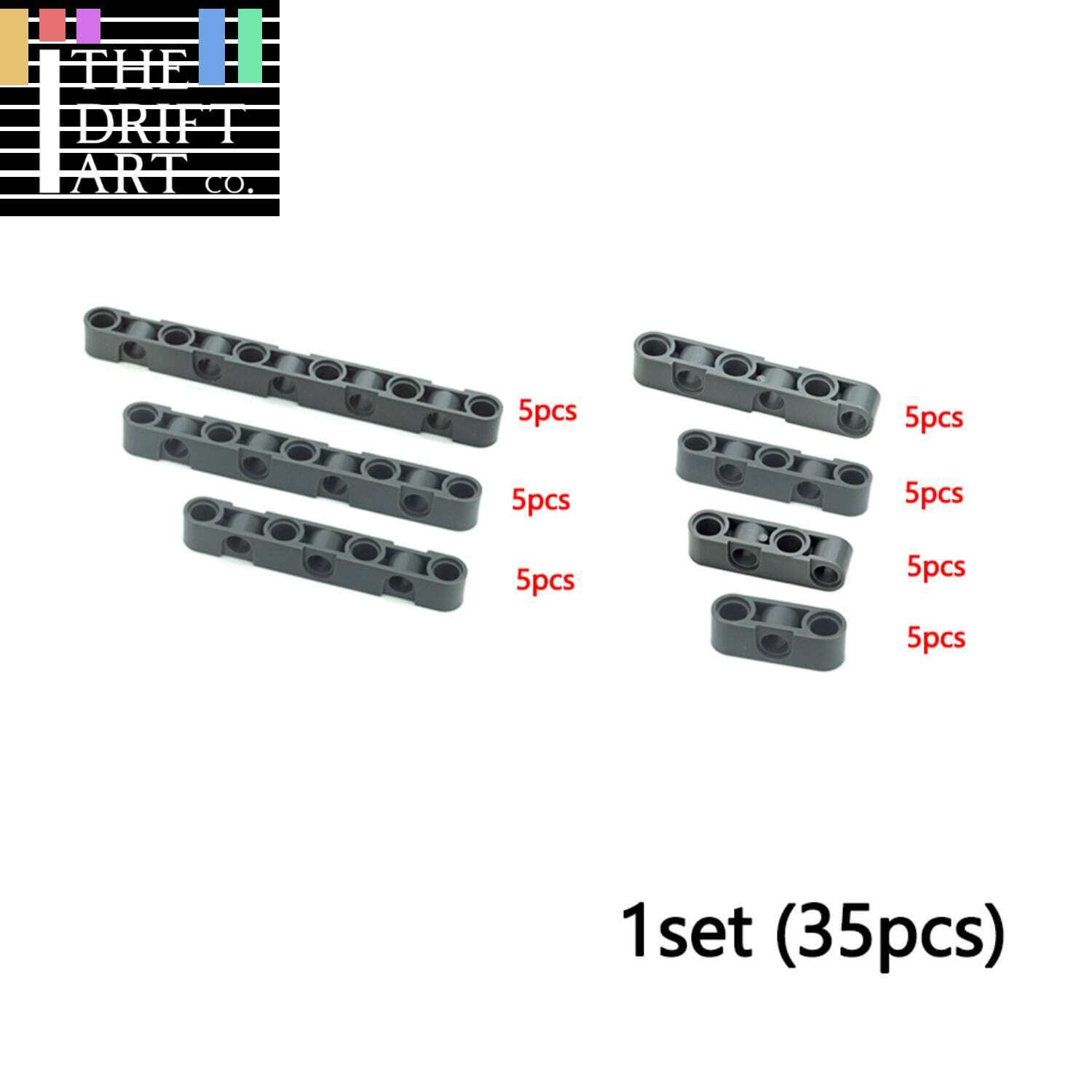 35pcs Tech Parts for Lego Kits beam Studless Liftarm Crane Building Blocks Sets - Bricks & Blocks - - The Drift Art Co.