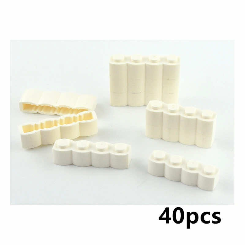 40-70pcs 30136 1x2 1x4 with Wave Parts for Lego Kits Bricks Building Block Sets - Bricks & Blocks - - The Drift Art Co.