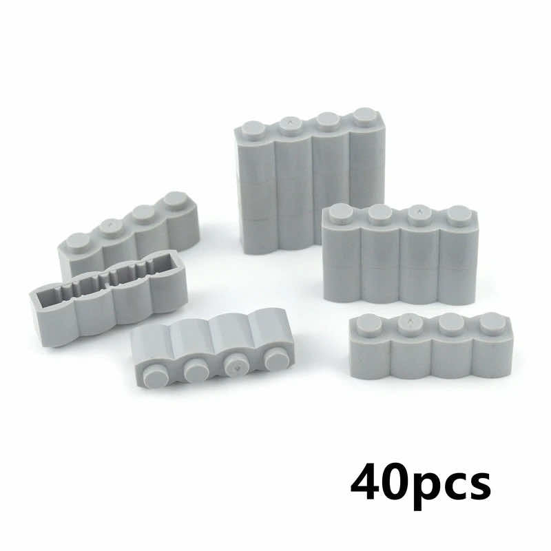 40-70pcs 30136 1x2 1x4 with Wave Parts for Lego Kits Bricks Building Block Sets - Bricks & Blocks - - The Drift Art Co.