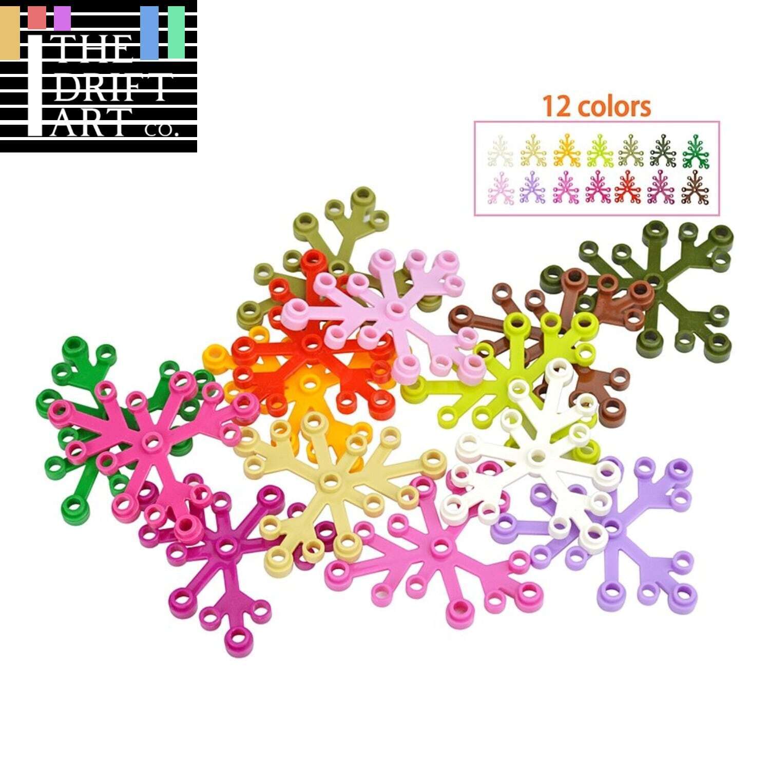 40pcs 6x5 Leaf 2417 City Parts for Lego Kit Plant Flower bricks Building Blocks - Bricks & Blocks - - The Drift Art Co.