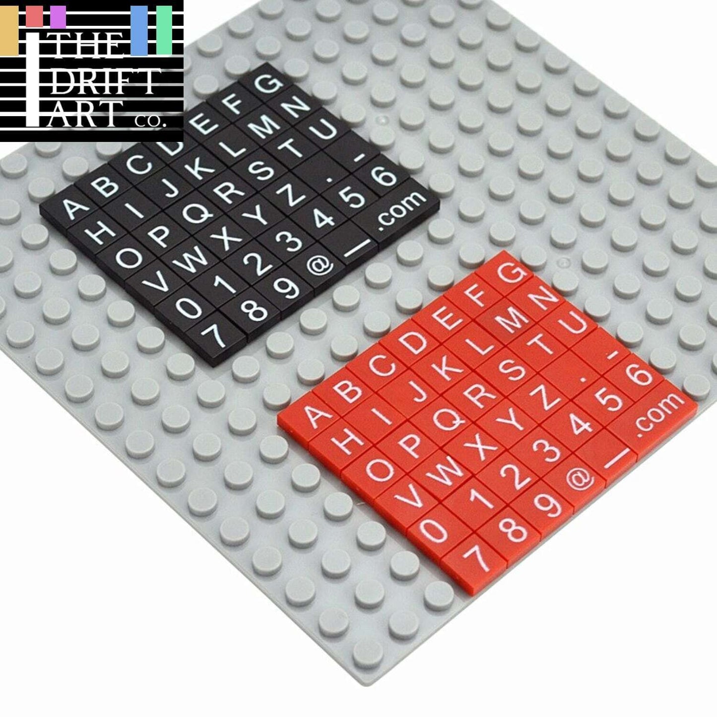 41pcs 3070 Tile 1x1 w Letter Number Print Alphabet Building Block Bricks Toy DIY - - The Drift Art Co.