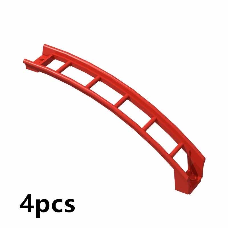 4pc Roller Coaster Rail Bow Slope w Shaft for Lego Kit Building Blocks Brick Set - - The Drift Art Co.
