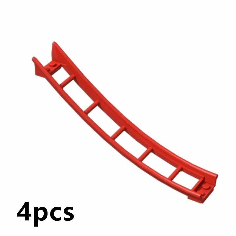 4pc Roller Coaster Rail Bow Slope w Shaft for Lego Kit Building Blocks Brick Set - - The Drift Art Co.