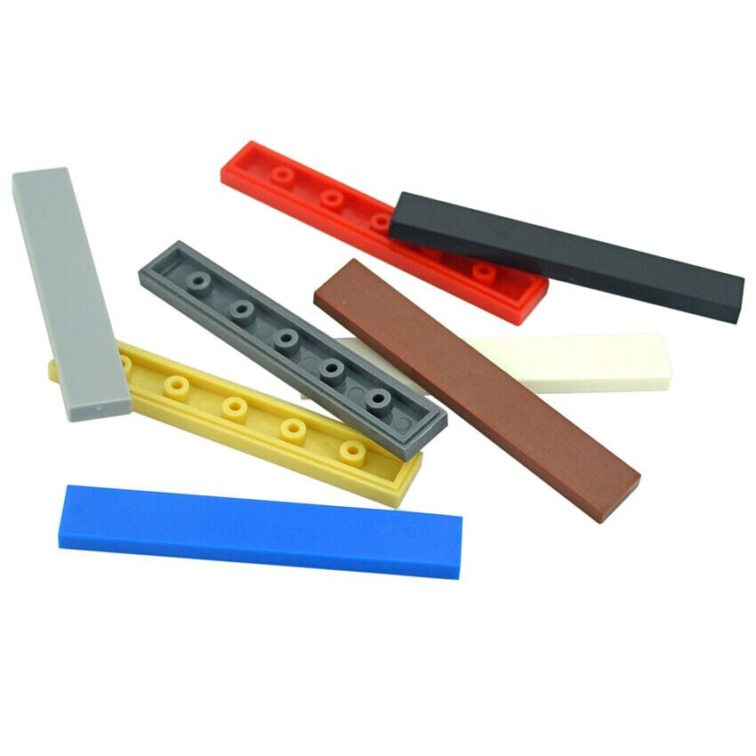 50pcs 1x6 6636 Smooth Flat Tile Building Blocks Bricks Toy DIY - Many colors - Minifigure - - The Drift Art Co.
