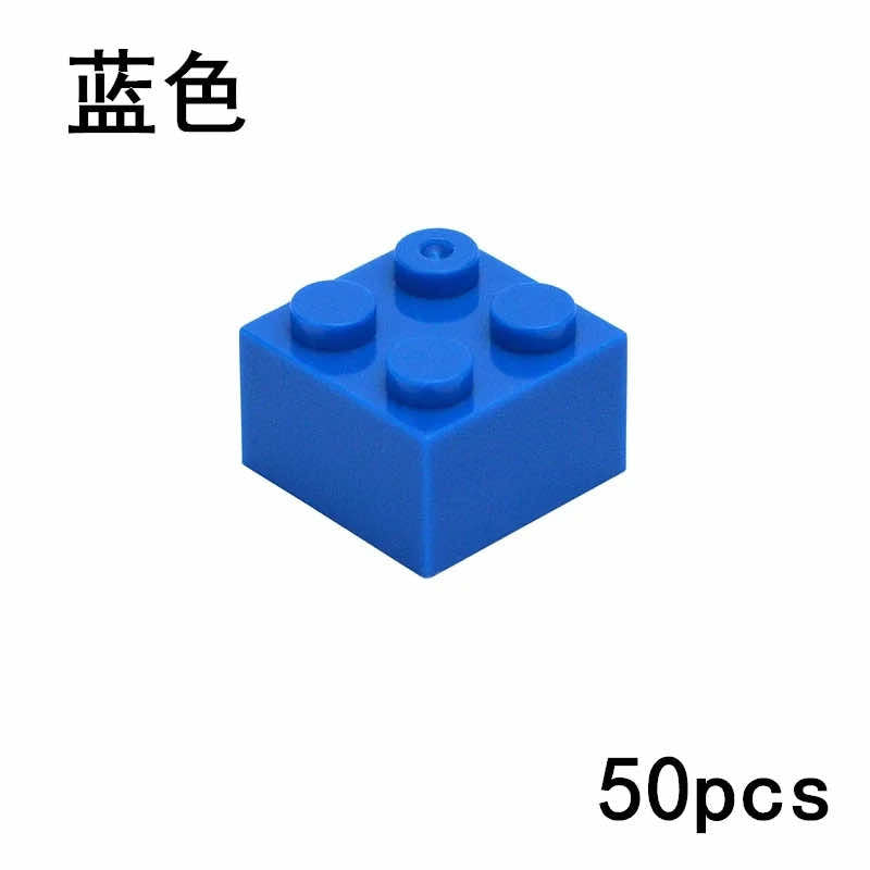 50pcs 2x2 Thick Brick 3003 Educational Building Block Bricks Toy DIY - 18 Colors - Minifigure - - The Drift Art Co.