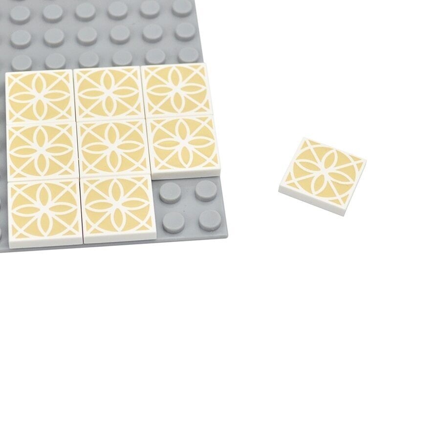 50pcs MOC House 2x2 Floor Ceramic Printed Tile Building Blocks Bricks Toy DIY - Minifigure - - The Drift Art Co.