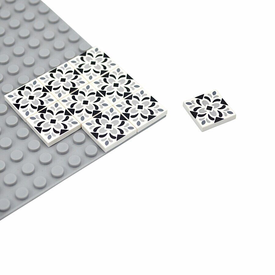 50pcs MOC House 2x2 Floor Ceramic Printed Tile Building Blocks Bricks Toy DIY - - The Drift Art Co.