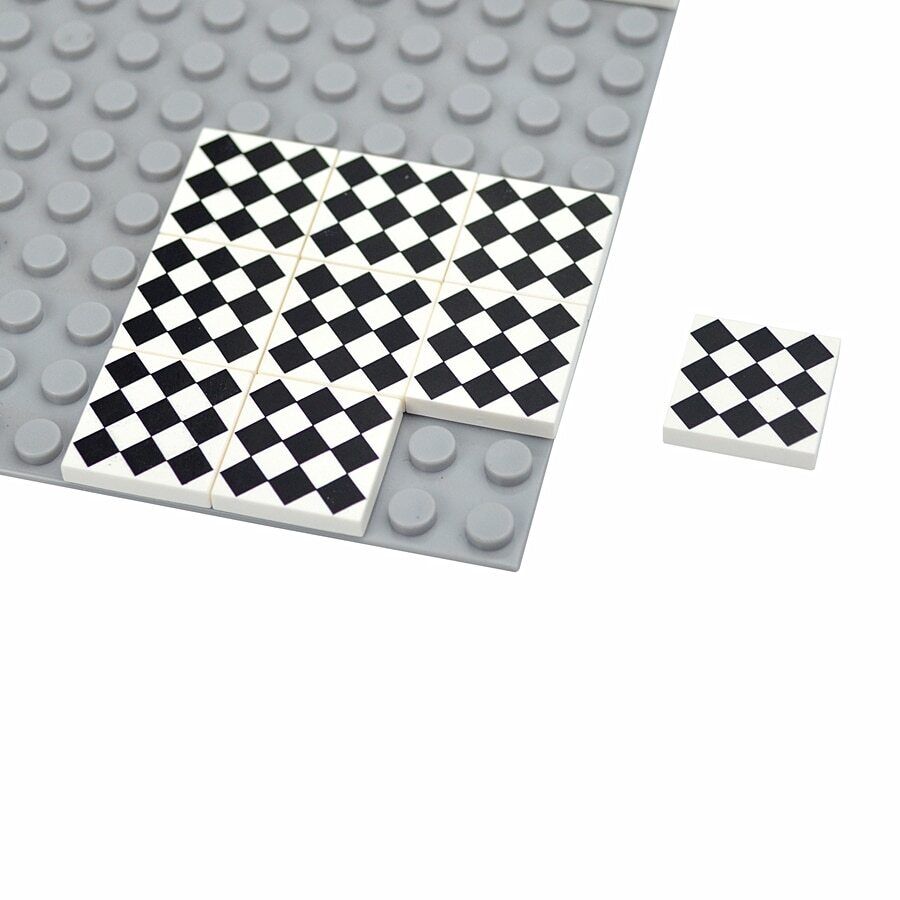 50pcs MOC House 2x2 Floor Ceramic Printed Tile Building Blocks Bricks Toy DIY - - The Drift Art Co.