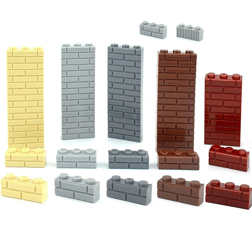 50pcs MOC Parts for Lego Kits 1x3 Dot SM323 Wall bricks Building Blocks Sets DIY - - The Drift Art Co.