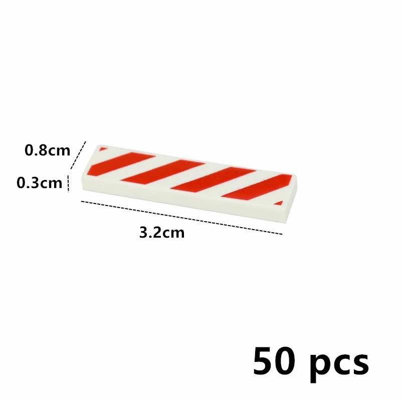50pcs Smooth Wood Board Flat 1x4 City House Building Blocks Bricks - Var Colors - - The Drift Art Co.