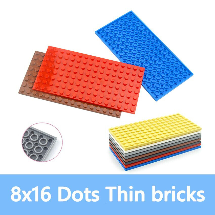 6pcs Classic Style 8x16 Building Blocks dots base plate DIY - Various Types - - The Drift Art Co.