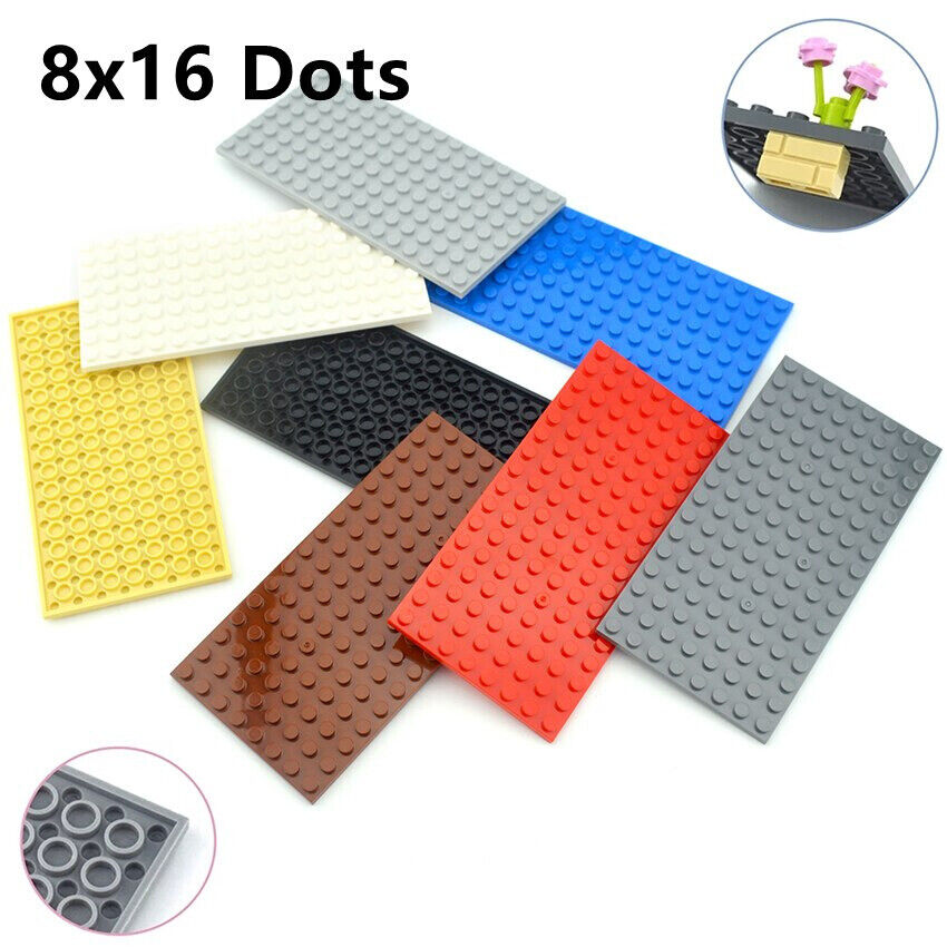 6pcs Classic Style 8x16 Building Blocks dots base plate DIY - Various Types - - The Drift Art Co.