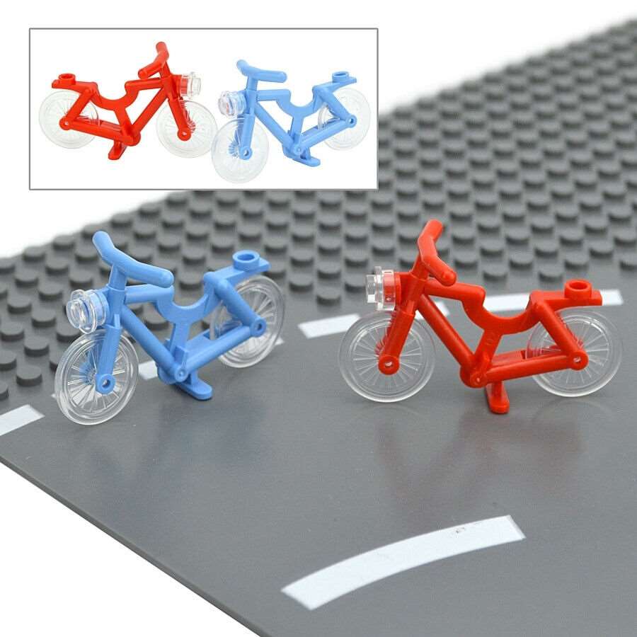 6pcs Vehicle City Bike Bicycle MOC 4719 parts For Building Blocks Brick Toy DIY - Minifigure - - The Drift Art Co.