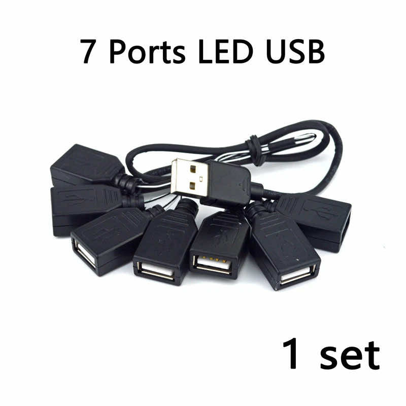 7 USB Ports For LED Light Kit 10220 Street Educational Building Blocks Brick Toy - Minifigure - - The Drift Art Co.