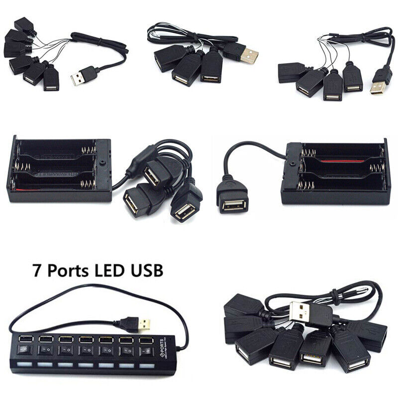 7 USB Ports For LED Light Kit 10220 Street Educational Building Blocks Brick Toy - Minifigure - - The Drift Art Co.
