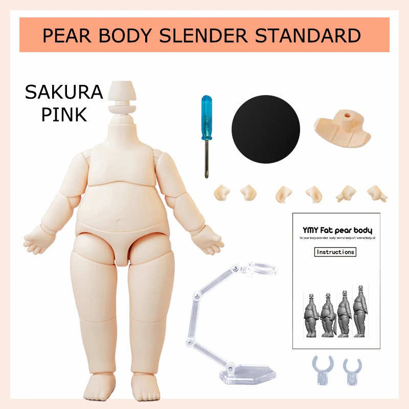 Body - Animal pear w Tail YMY suitable For GSC Head BJD OB 11 Toy Doll - - The Drift Art Co.