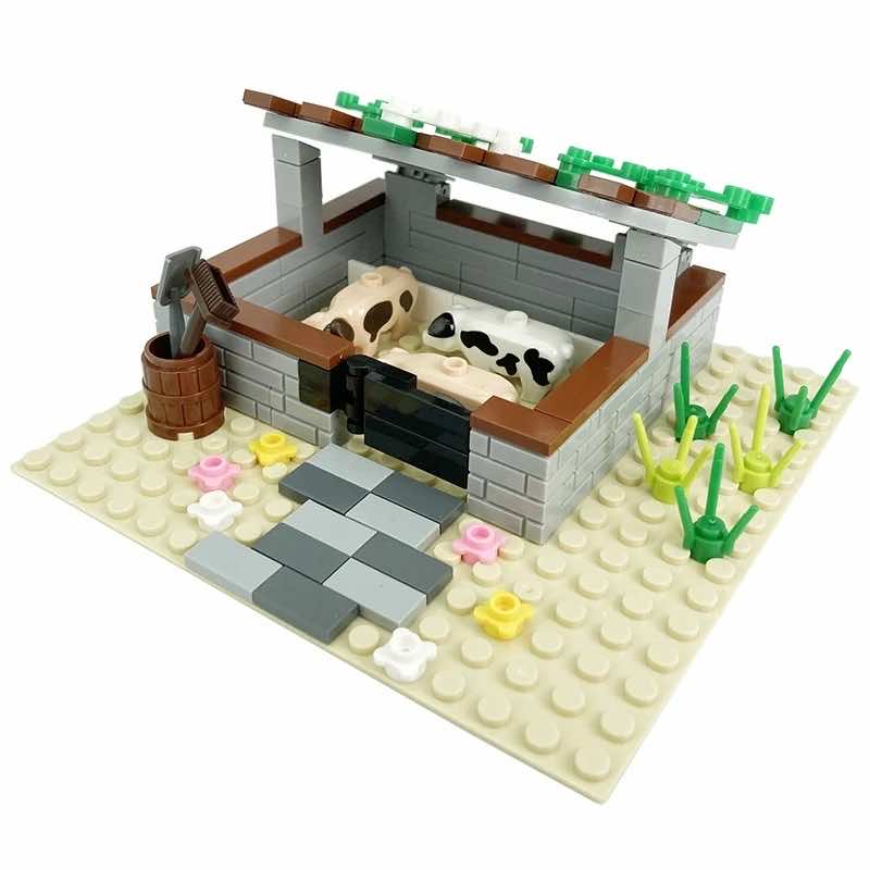 Chicken kennel Pigpen Animal Garden Plant for Lego Sets Building Blocks Sets DIY - LEGO (R) Bricks, Pieces & Parts - - The Drift Art Co.