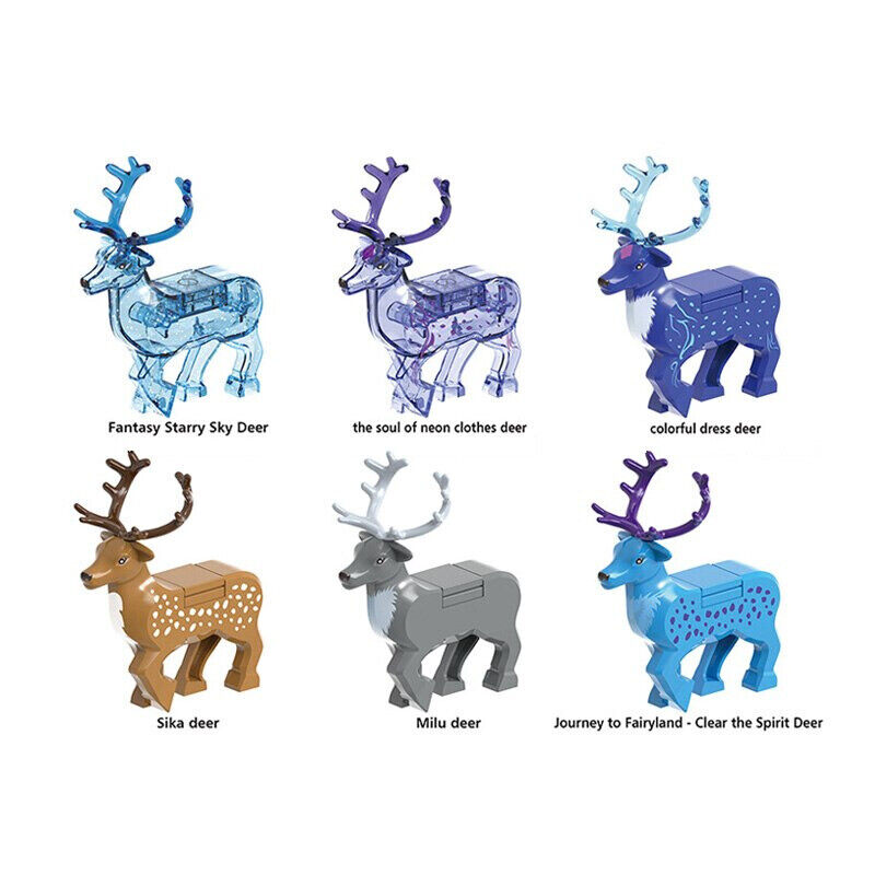 Christmas Animals Elk Reindeer Deer for Lego Sets Building Blocks Brick Sets DIY - Animal - - The Drift Art Co.