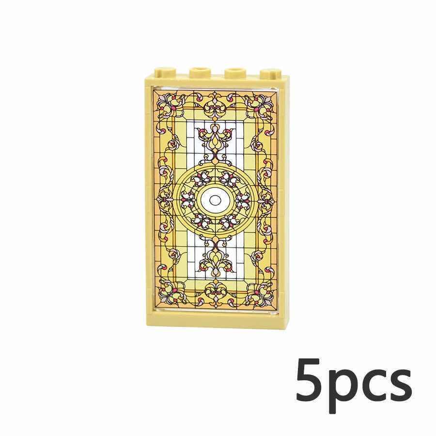 Church Window 57895 60596 1x4x6 House Parts for LEGO Sets Building Block Sets - Window - - The Drift Art Co.