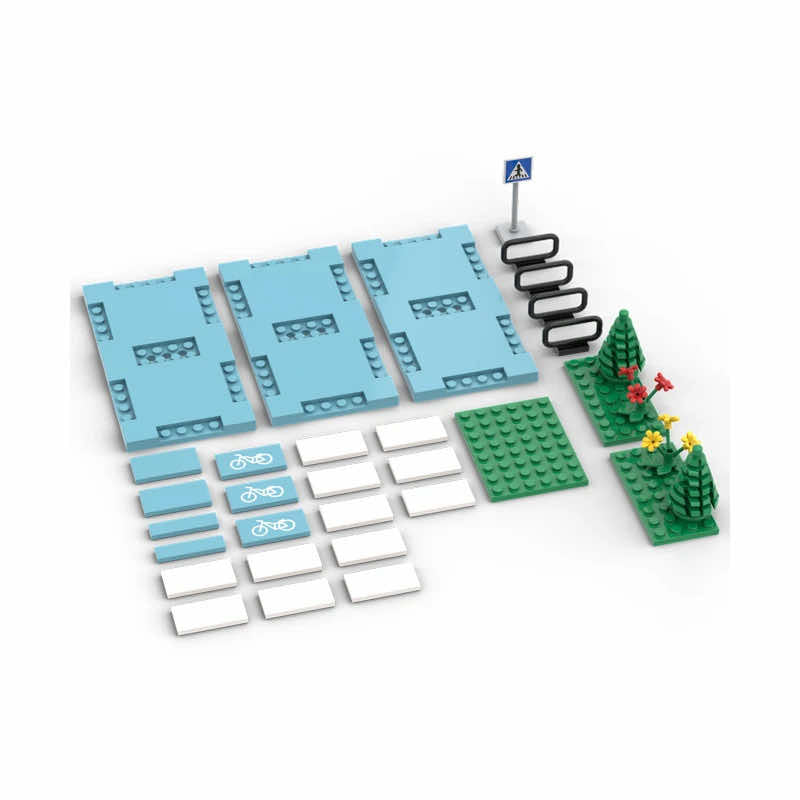MOC City Road Traffic Lights Sign street for Lego Kit Building Blocks Sets DIY - - The Drift Art Co.